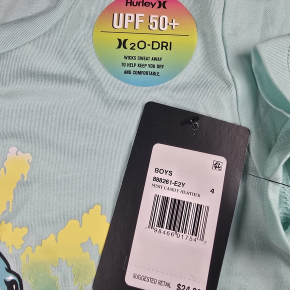 Hurley, NWT, XS(4), UPF 50+ Graphic Shirt - Picture 5 of 5